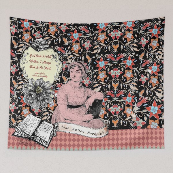 Item preview, Jane Austen bookclub - quote about reading. designed and sold by FanitsaArt.