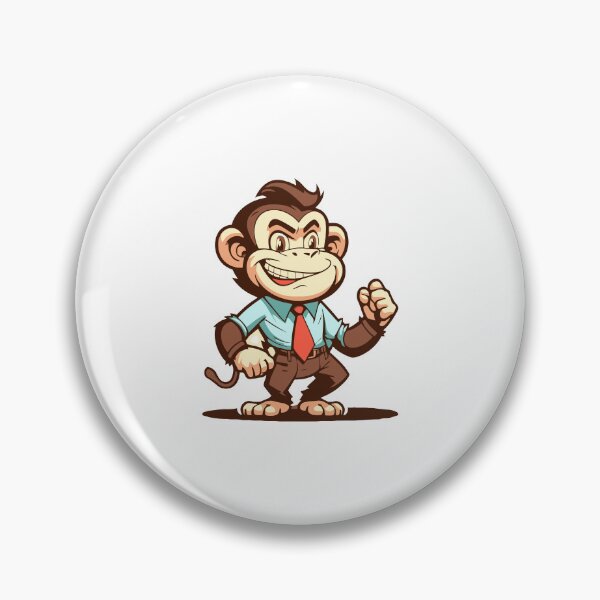Item preview, Mokey cartoon officer, cute mokey officer, monkey officer character designed and sold by GreyStanzione1.