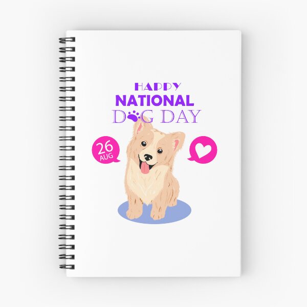Item preview, cute dog portrait for national dog day, happy national dog day designed and sold by GreyStanzione1.