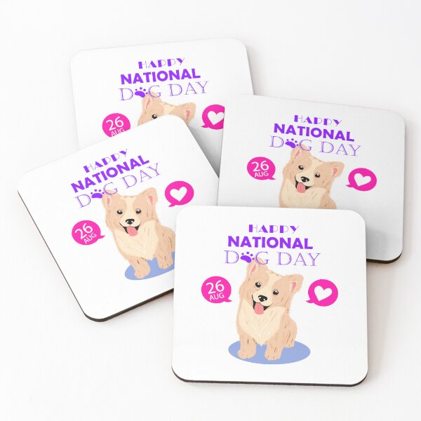 Item preview, cute dog portrait for national dog day, happy national dog day designed and sold by GreyStanzione1.