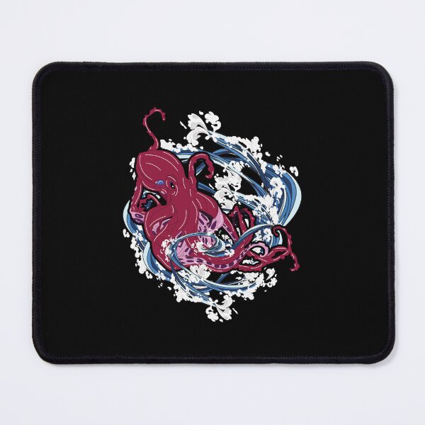 Item preview, octopus in wave, octopus in kaijune event, Japanese characters in kaijune event designed and sold by GreyStanzione1.