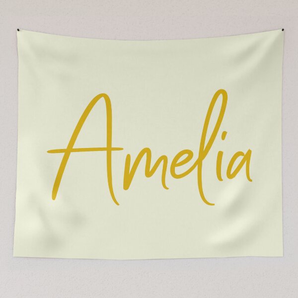 Artikelvorschau, Amelia Name Gold entworfen und verkauft von Jeallan Designs.