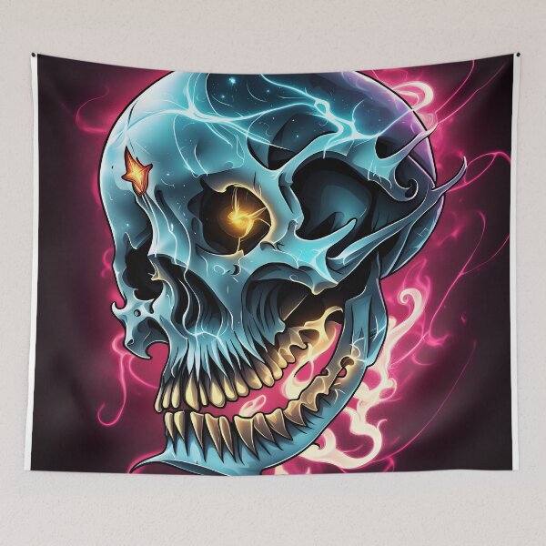 Item preview, Surrealistic Glowing Skull designed and sold by eternalai.