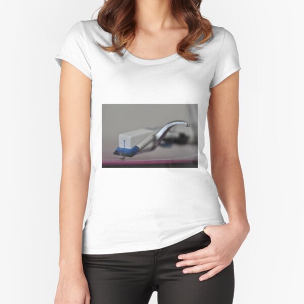 Vinyl rules! Fitted Scoop T-Shirt