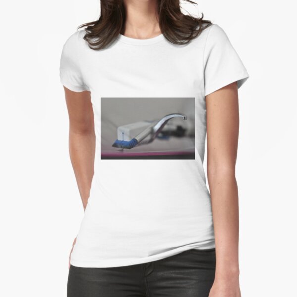 Vinyl rules! Fitted T-Shirt