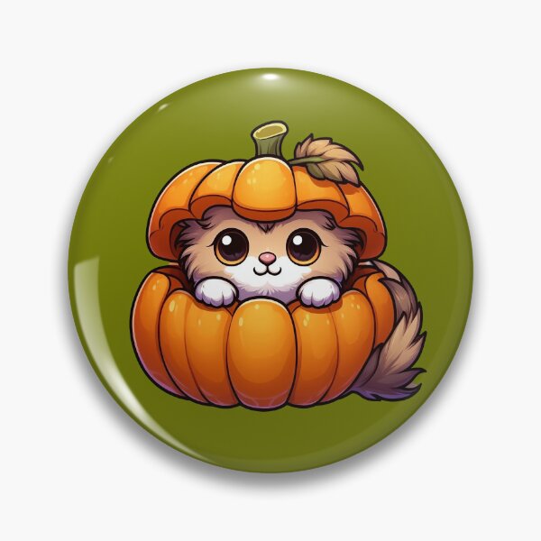 Item preview, Cute Halloween Kitten in a Pumpkin designed and sold by TiloaiCreations.
