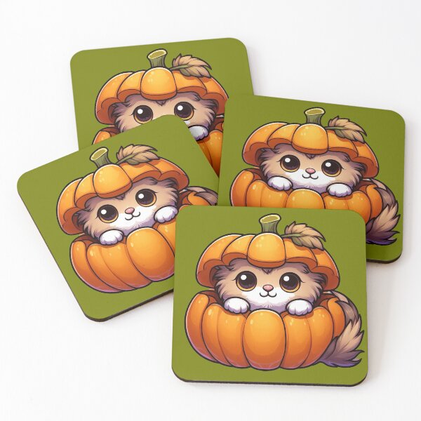 Item preview, Cute Halloween Kitten in a Pumpkin designed and sold by TiloaiCreations.