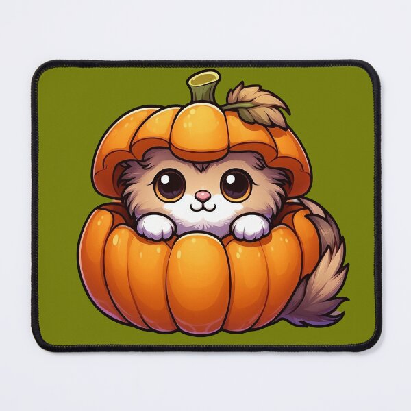 Item preview, Cute Halloween Kitten in a Pumpkin designed and sold by TiloaiCreations.