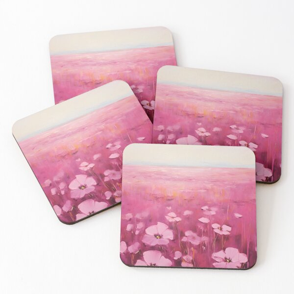 Item preview, Pink field of flowers designed and sold by ManuelAndreas.