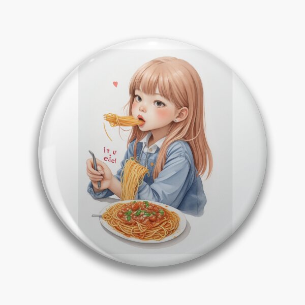 Item preview, Girl eating spaghetti designed and sold by desinganddecor.