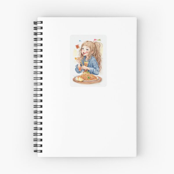 Item preview, Girl eating spaghetti designed and sold by desinganddecor.