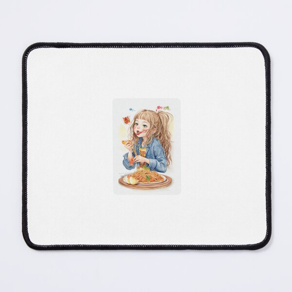 Item preview, Girl eating spaghetti designed and sold by desinganddecor.