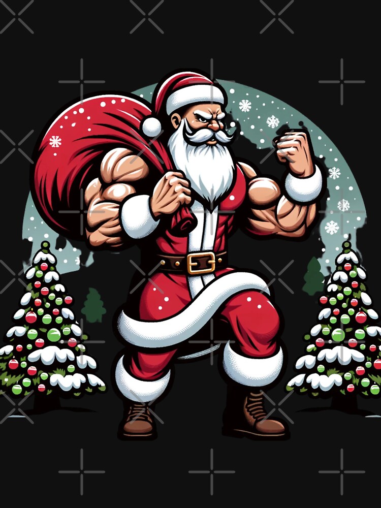 Funny No Lifts No Gifts Bodybuilding Santa Christmas Essential Shirt