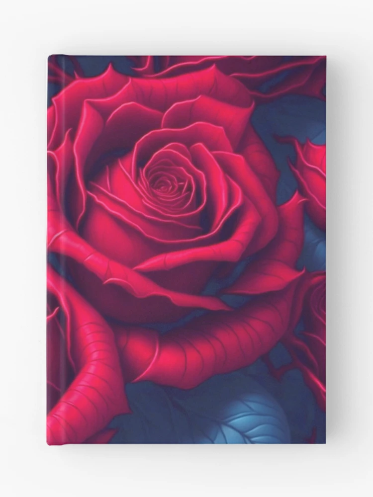 Thumbnail 1 of 3, Journal, Bright Red Roses Pattern designed and sold by FunArtDesigns00.