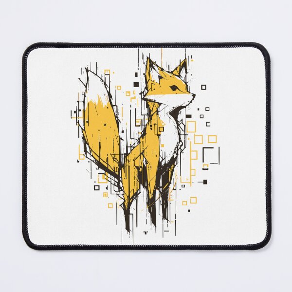 Item preview, Modern cyber fox concept portrait designed and sold by TomFrontierArt.