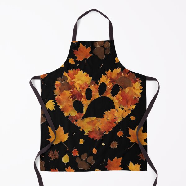 Item preview, Happy Thanksgiving with a dog paw print in my fall heart, 2025 Thanksgiving Day designed and sold by TreetopStudios.