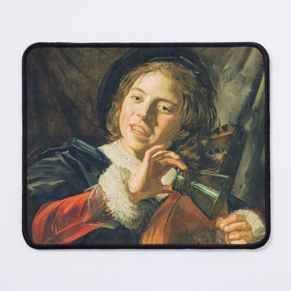 Item preview, Boy with Lute - Vintage Frans Hals Painting designed and sold by TheSoulOfArt.