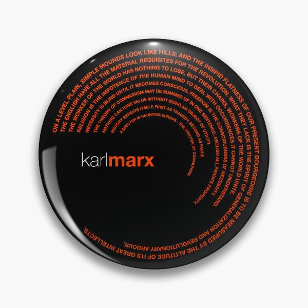 Item preview, Karl Marx famous quotes poster [orangered] designed and sold by CMYKStudio.