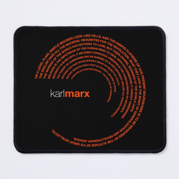 Item preview, Karl Marx famous quotes poster [orangered] designed and sold by CMYKStudio.