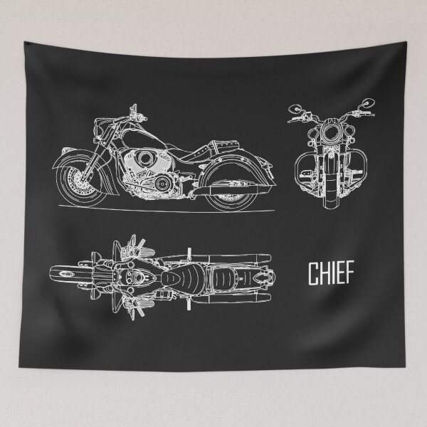 Item preview, The Chief Motorcycle Blueprint designed and sold by rogue-design.
