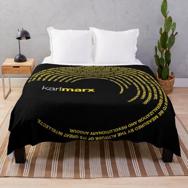 Item preview, Karl Marx famous quotes poster [gold] designed and sold by CMYKStudio.