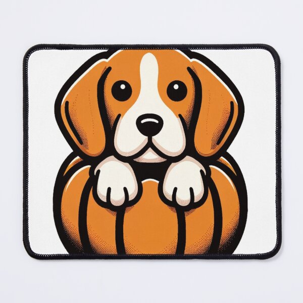 Item preview, Cute Vector Illustration, Beagle Puppy in a Pumpkin designed and sold by WooshiArt.