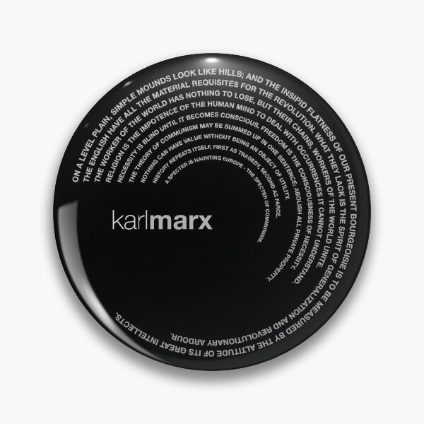 Item preview, Karl Marx famous quotes poster [silver] designed and sold by CMYKStudio.