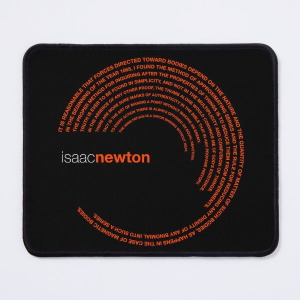 Item preview, Isaac Newton famous quotes poster [orangered] designed and sold by CMYKStudio.