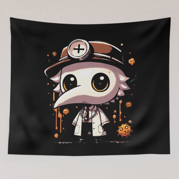 Item preview, Kawaii plague doctor designed and sold by TomFrontierArt.
