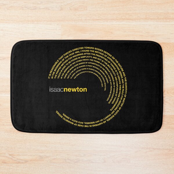 Item preview, Isaac Newton famous quotes poster [gold] designed and sold by CMYKStudio.