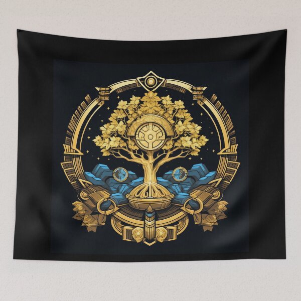 Item preview, Gold Tree Logo Empower Success Emblem designed and sold by GrinGalore.