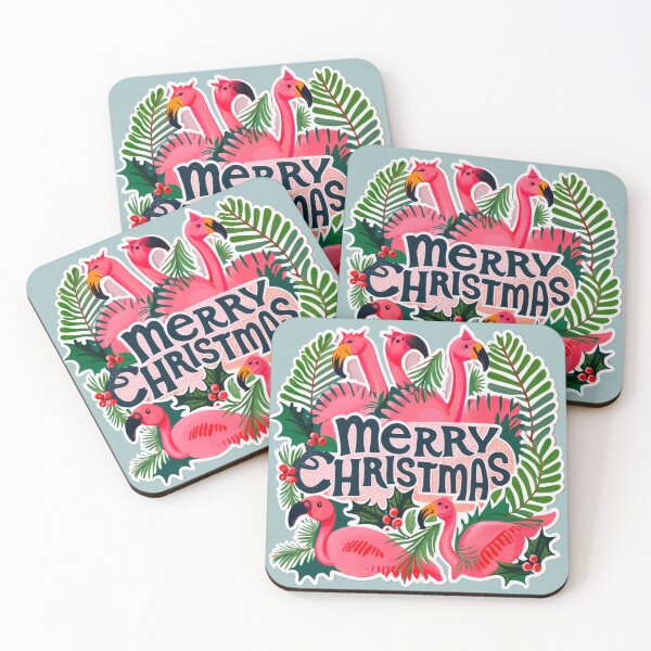 Item preview, flamingo christmas enthusiasts designed and sold by The  Knick Knack Nook.