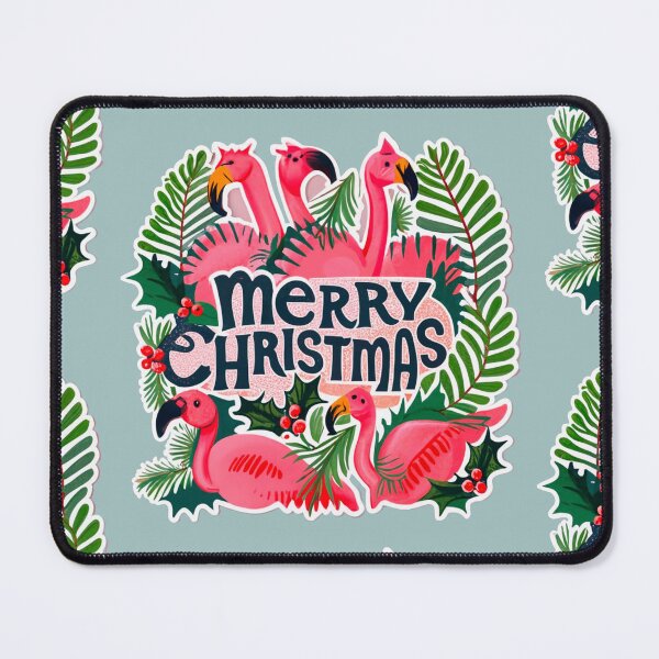 Item preview, flamingo christmas enthusiasts designed and sold by The Knick Knack Nook.