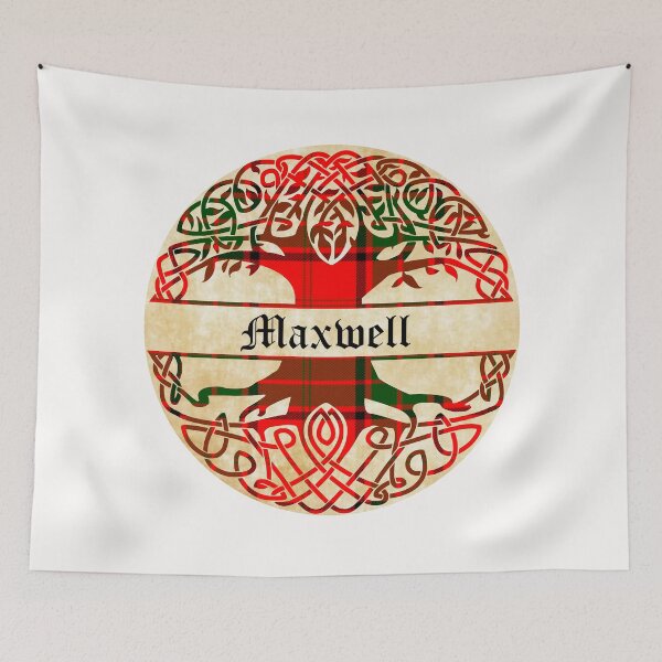 Item preview, Maxwell Tree of Life Clan Scottish Surname tartan designed and sold by BagTown Clans.