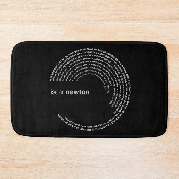 Item preview, Isaac Newton famous quotes poster [silver] designed and sold by CMYKStudio.