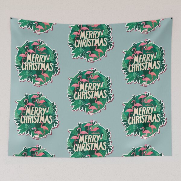 Item preview, flamingo christmas for enthusiasts designed and sold by The  Knick Knack Nook.