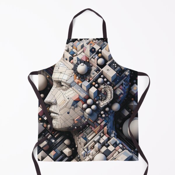 Item preview, Daydreaming. Portrait made up of 3D Shapes designed and sold by AtithasosTragos.