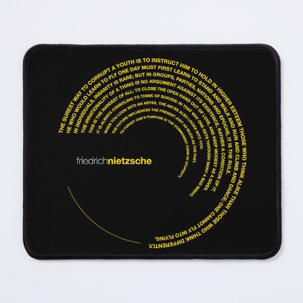 Item preview, Friedrich Nietzsche famous quotes poster [gold] designed and sold by CMYKStudio.