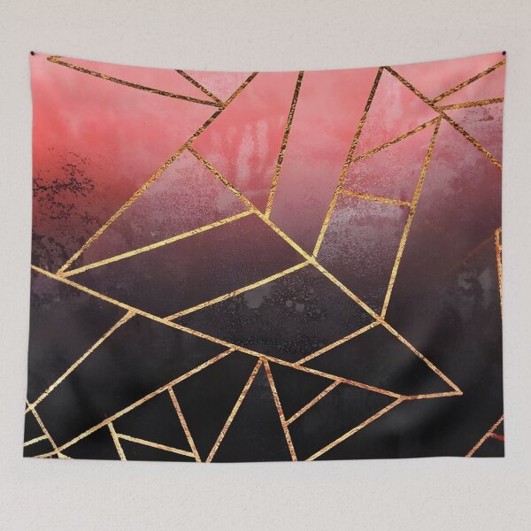Item preview, Red Marble with golden Triangles designed and sold by ManuelAndreas.