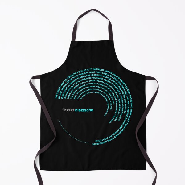 Item preview, Friedrich Nietzsche famous quotes poster [aqua] designed and sold by CMYKStudio.