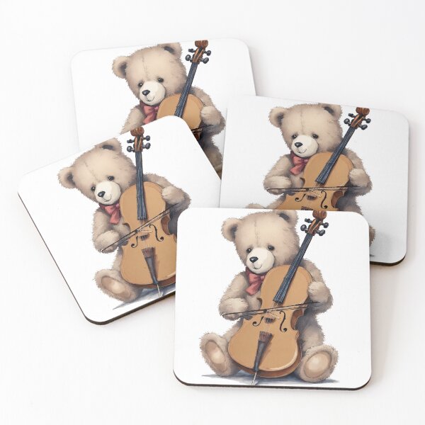Item preview, Teddy Bear plays the cello designed and sold by StyleSketch.