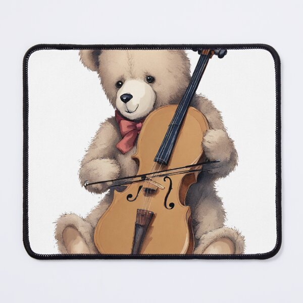 Item preview, Teddy Bear plays the cello designed and sold by StyleSketch.