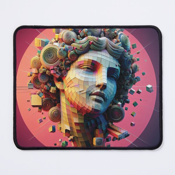 Item preview, Fractal Goddess. Portrait made up of 3D Shapes designed and sold by AtithasosTragos.