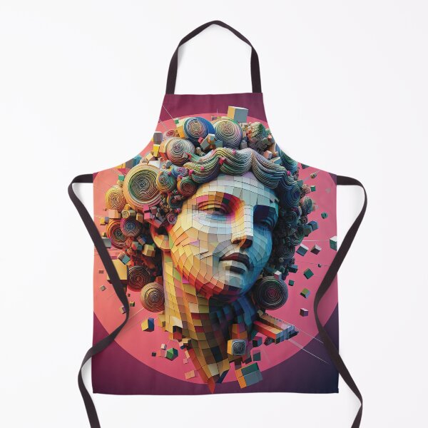Item preview, Fractal Goddess. Portrait made up of 3D Shapes designed and sold by AtithasosTragos.