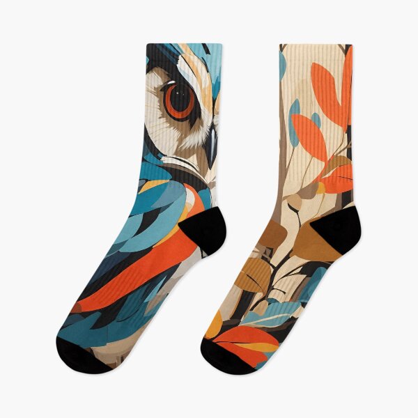Item preview, Mid century modern Wall art, depicting an Owl in its natural habitat designed and sold by JacquiHall.