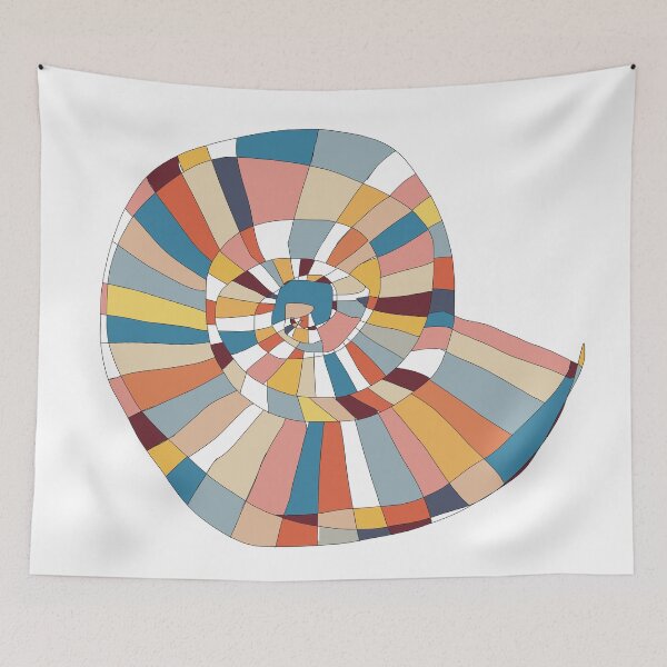 Item preview, Seashell Wall Art – Abstract Coastal Line Drawing No.6 designed and sold by iampaulmorris.