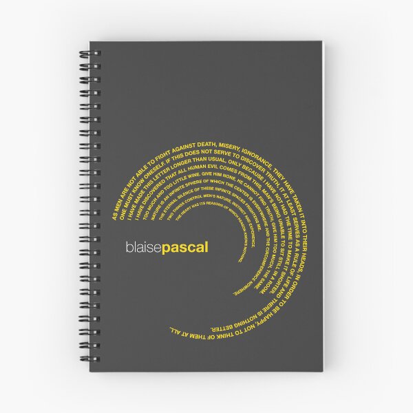 Item preview, Blaise Pascal famous quotes poster [gold] designed and sold by CMYKStudio.