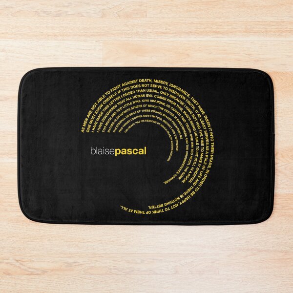 Item preview, Blaise Pascal famous quotes poster [gold] designed and sold by CMYKStudio.