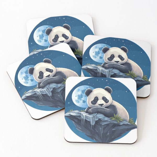 Item preview, a panda bear is sleeping on the moon designed and sold by ruvida.
