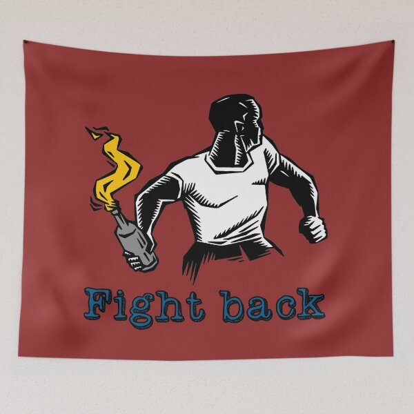 Item preview, fight riot system revolution protest police molotov designed and sold by untagged-shop.